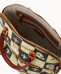 NFL Saints Domed Zip Satchel
