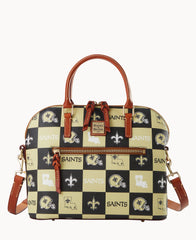NFL Saints Domed Zip Satchel