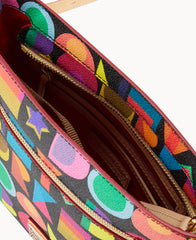 Art Deco Zip Crossbody