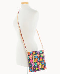 Art Deco Zip Crossbody