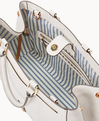 Saffiano Zip Satchel