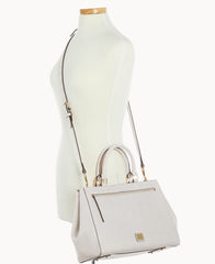 Saffiano Zip Satchel