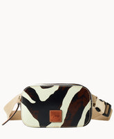 Zebra Leather Belt Bag