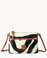 Zebra Leather Katie Crossbody