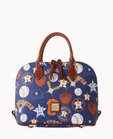 MLB Astros Zip Zip Satchel