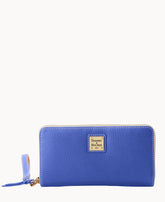 Lucca Leather Large Zip Around Wristlet
