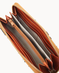 MLB Marlins Large Zip Around Wristlet