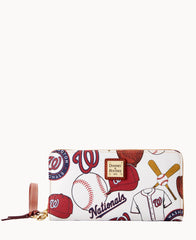 MLB Nationals Large Zip Around Wristlet