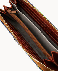 NFL Seahawks Large Zip Around Wristlet