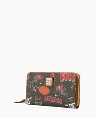 NFL Buccaneers Large Zip Around Wristlet