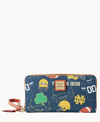 Collegiate University of Notre Dame Large Zip Around Wristlet