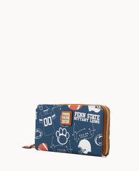 Collegiate Penn State University Large Zip Around Wristlet