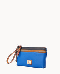 MLB Rangers Double Zip Wristlet