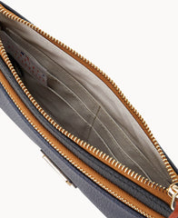 MLB Braves Double Zip Wristlet