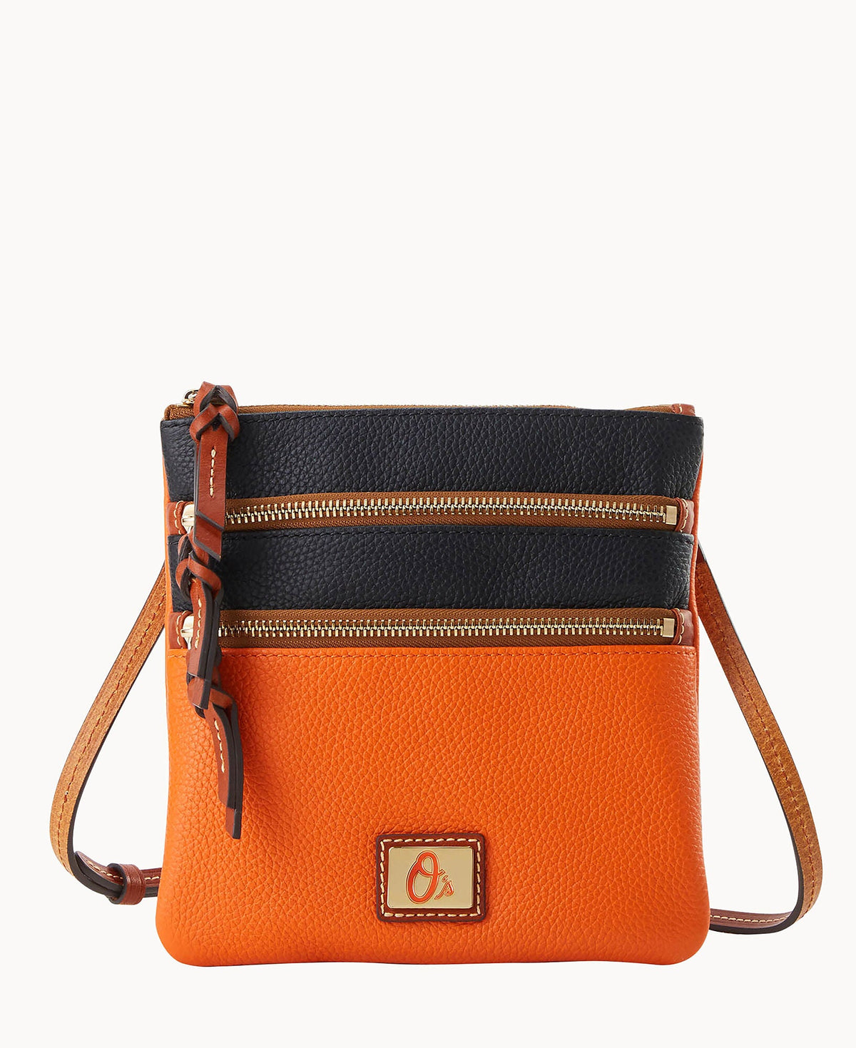 MLB Orioles Triple Zip Crossbody