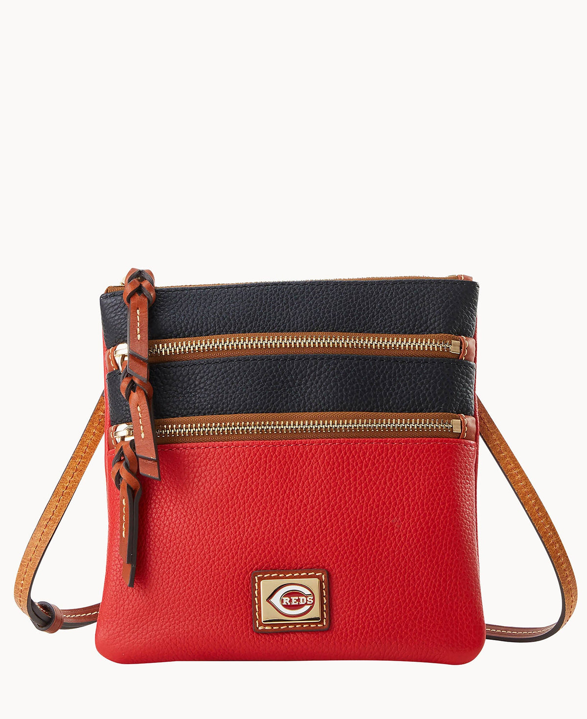 MLB Reds Triple Zip Crossbody