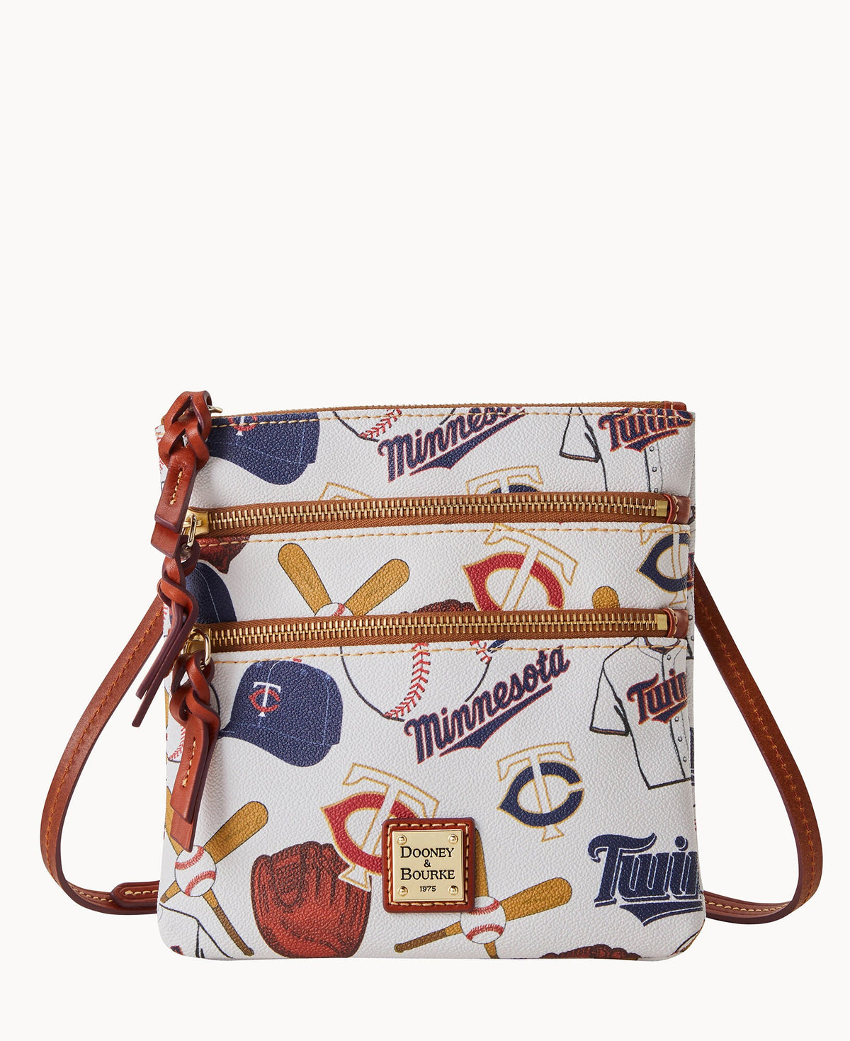 MLB Twins Triple Zip Crossbody