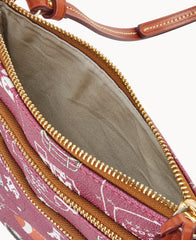 Collegiate Texas A&M University North South Triple Zip Crossbody