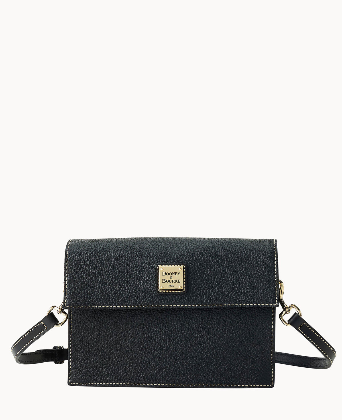 Pebble Grain East West Flap Crossbody