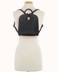 Saffiano Small Zip Pod Backpack