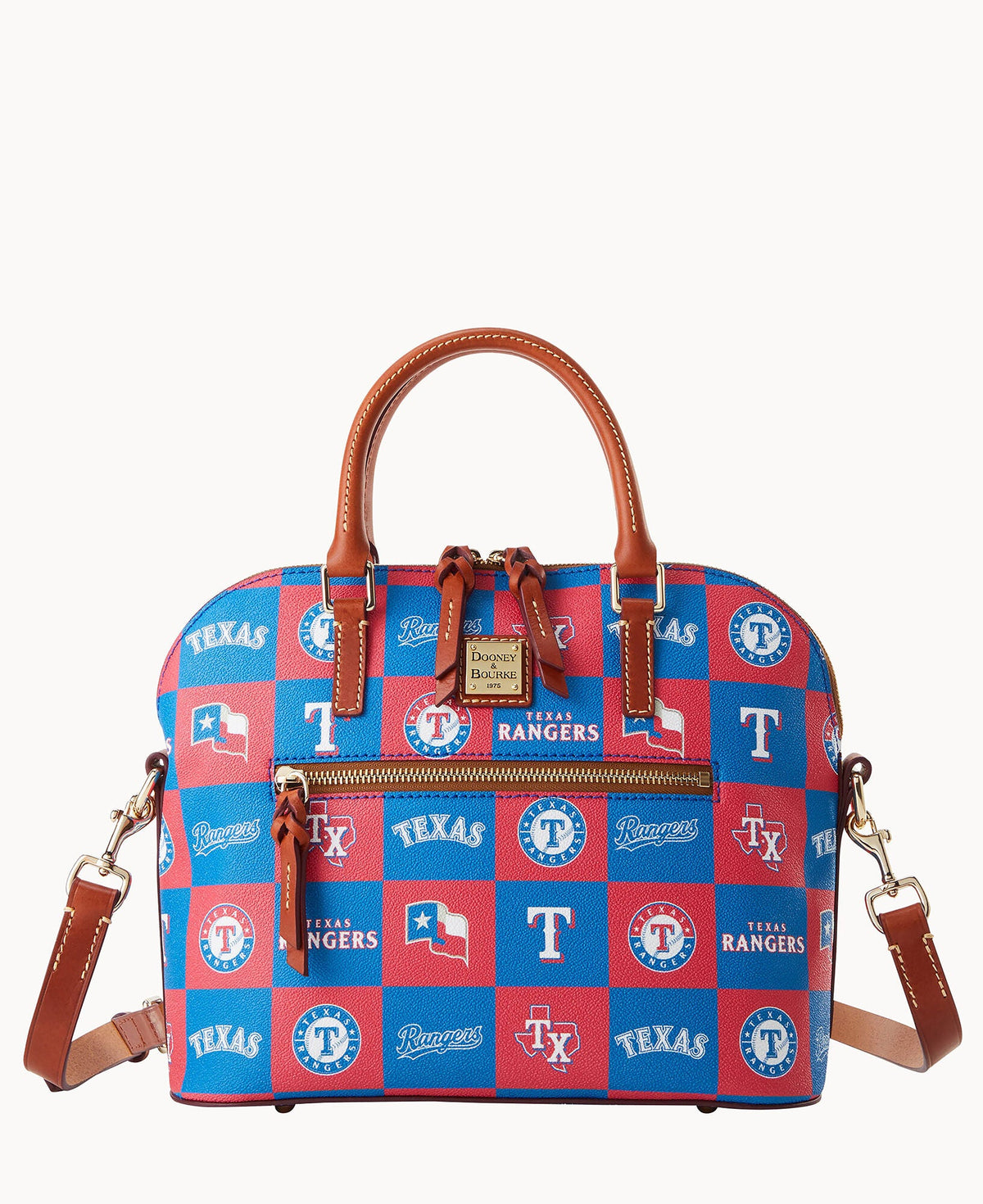 MLB Rangers Domed Zip Satchel