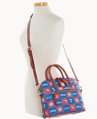 MLB Rangers Domed Zip Satchel