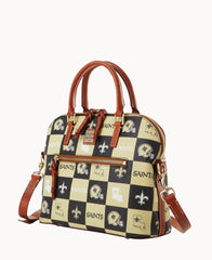 NFL Saints Domed Zip Satchel
