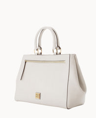 Saffiano Zip Satchel