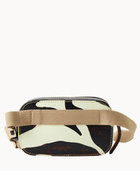 Zebra Leather Belt Bag