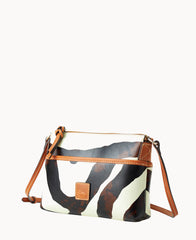 Zebra Leather Katie Crossbody