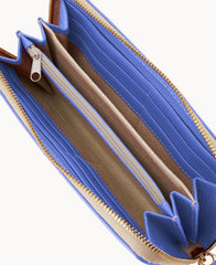 Lucca Leather Large Zip Around Wristlet