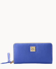 Lucca Leather Large Zip Around Wristlet
