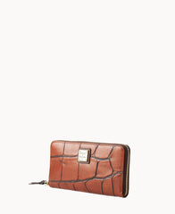 Denison Large Zip Around Wristlet
