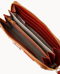 MLB Angels Large Zip Around Wristlet