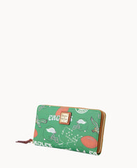 NFL Eagles Large Zip Around Wristlet