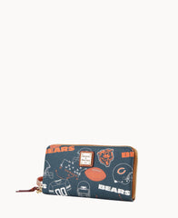 NFL Bears Large Zip Around Wristlet