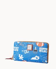 Collegiate University of Kentucky Large Zip Around Wristlet