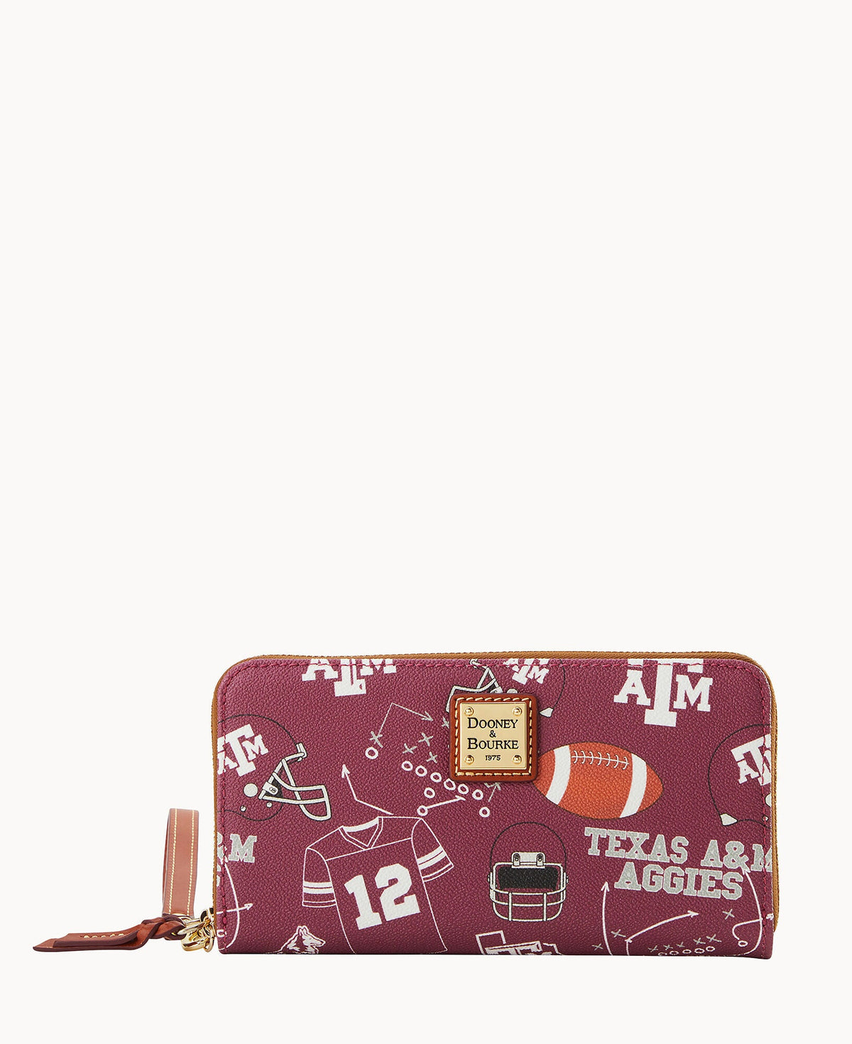 Collegiate Texas A&M University Large Zip Around Wristlet