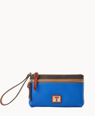 MLB Rangers Double Zip Wristlet
