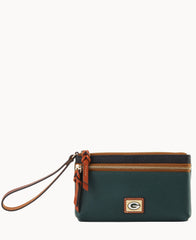 NFL Packers Double Zip Wristlet